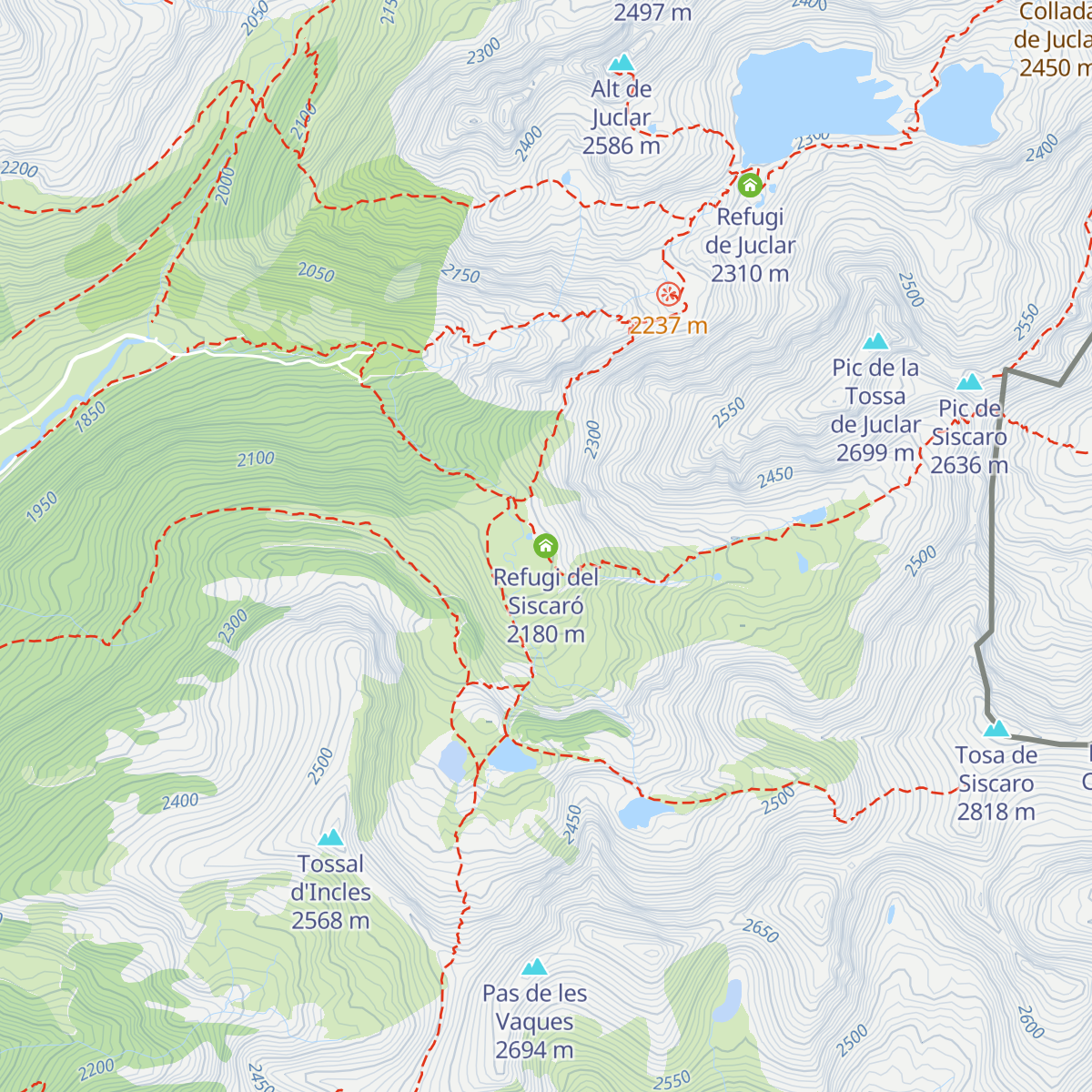 Refugi del Siscaró map