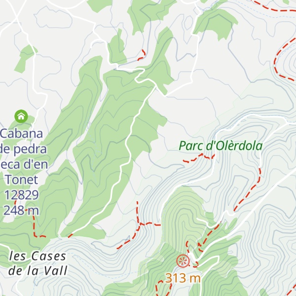 Map of Cabana de pedra seca del bosquet de l'Arnan 13329