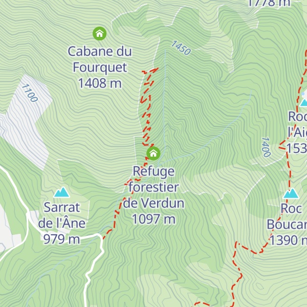 Map of Refuge forestier de Verdun