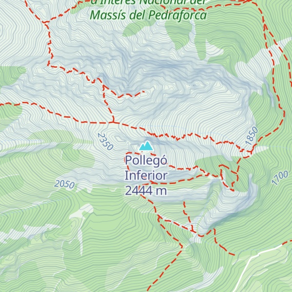 Map of Pollegó Inferior