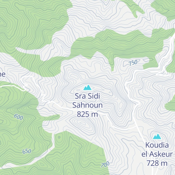 Map of Sra Sidi Sahnoun