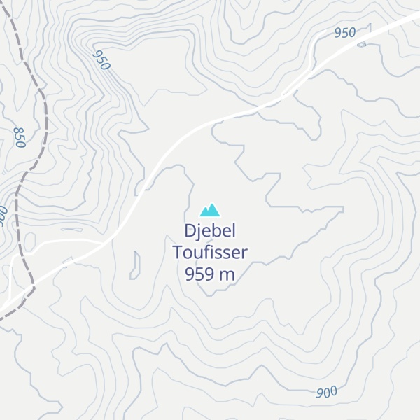 Map of Djebel Toufisser