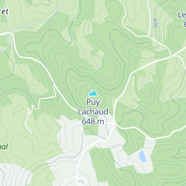 Map of Puy Lachaud