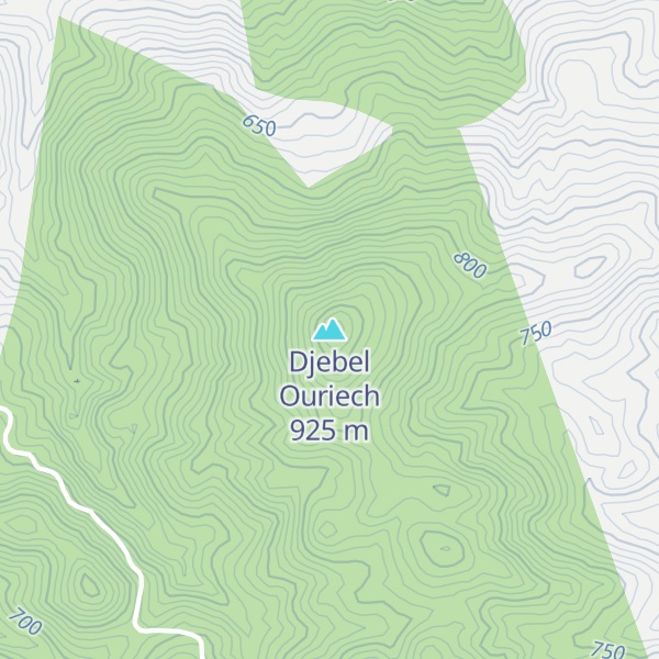 Map of Djebel Ouriech