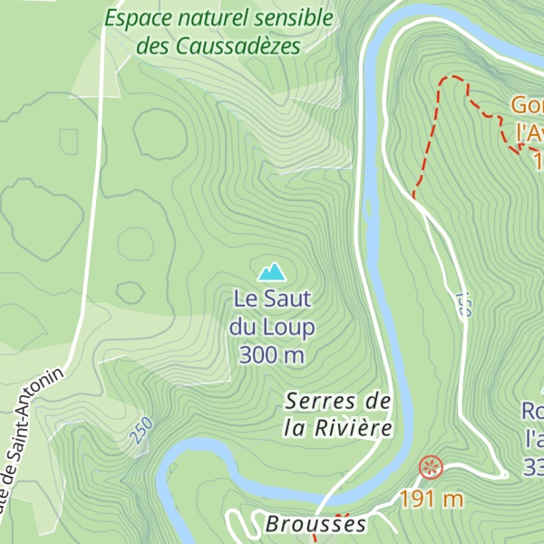 Map of Le Saut du Loup