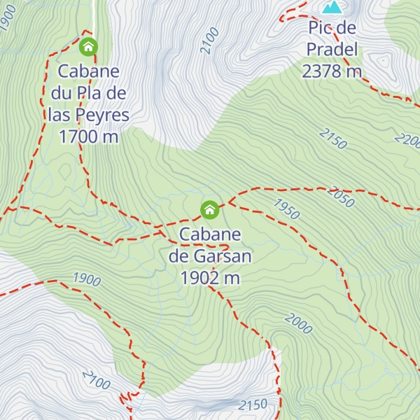 Map of Cabane de Garsan