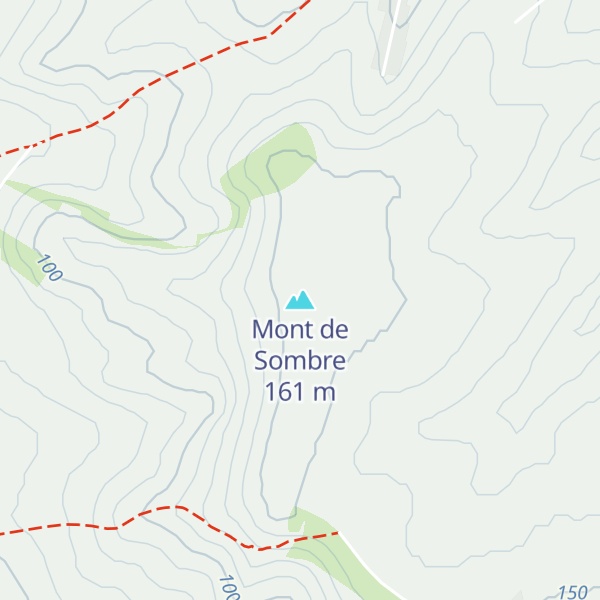 Map of Mont de Sombre