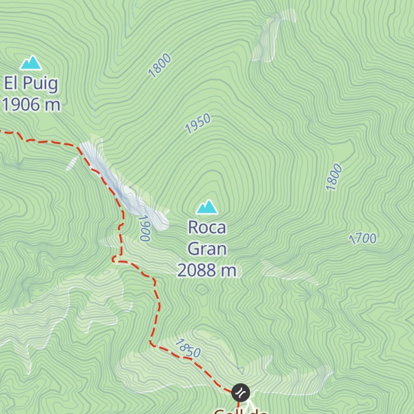 Map of Roca Gran