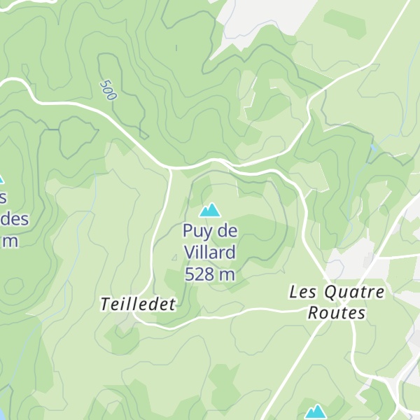 Map of Puy de Villard