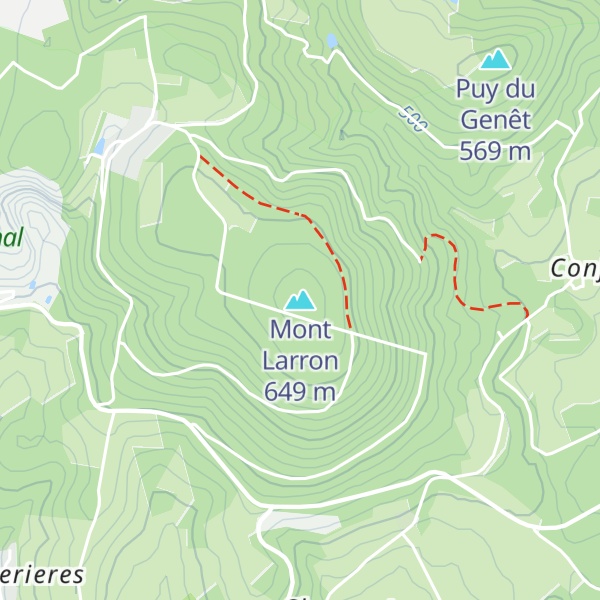 Map of Mont Larron