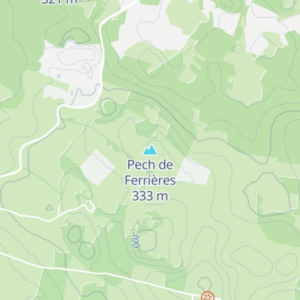 Map of Pech de Ferrières