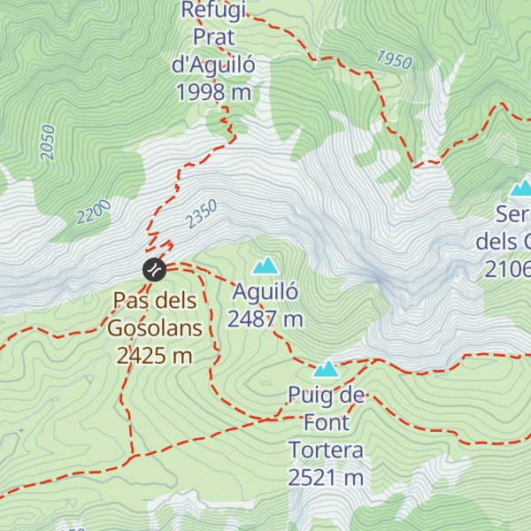 Map of Aguiló