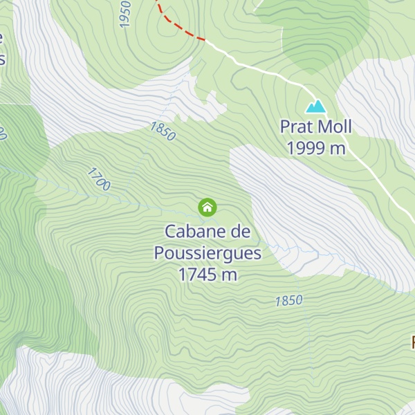 Map of Cabane de Poussiergues