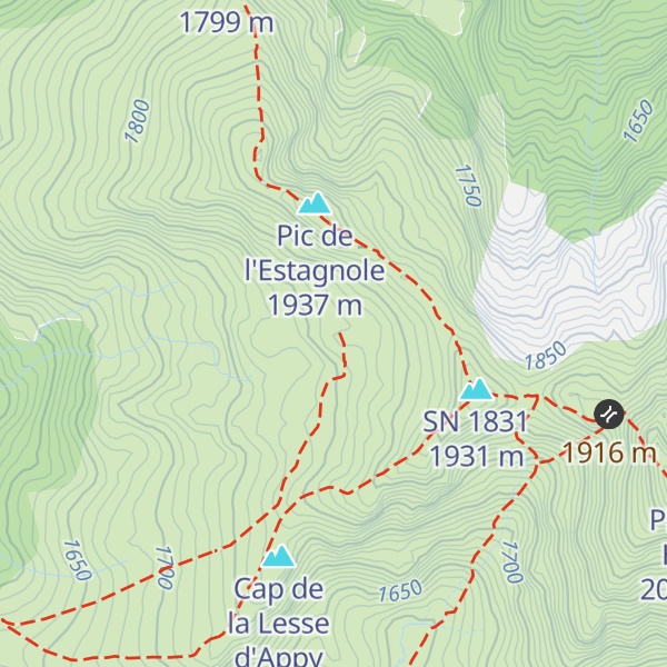 Map of Cabane de l'Estagnole