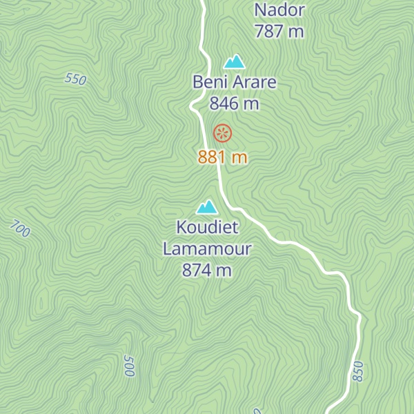 Map of Koudiet Lamamour