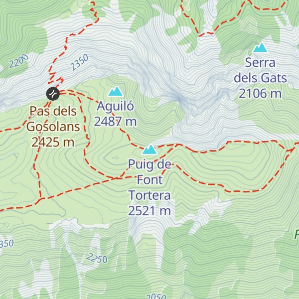 Map of Puig de Font Tortera