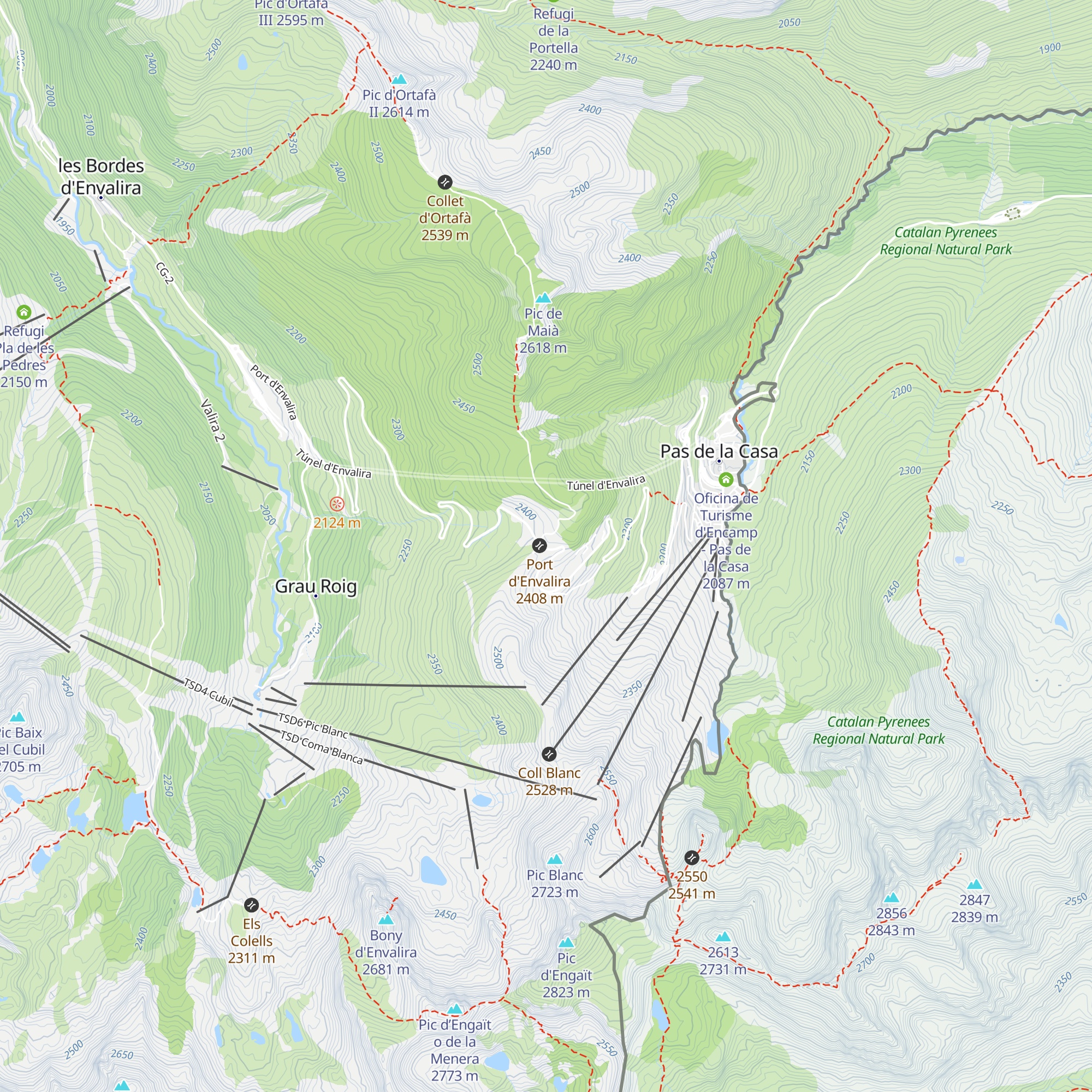 Refugi Fra Miguel map