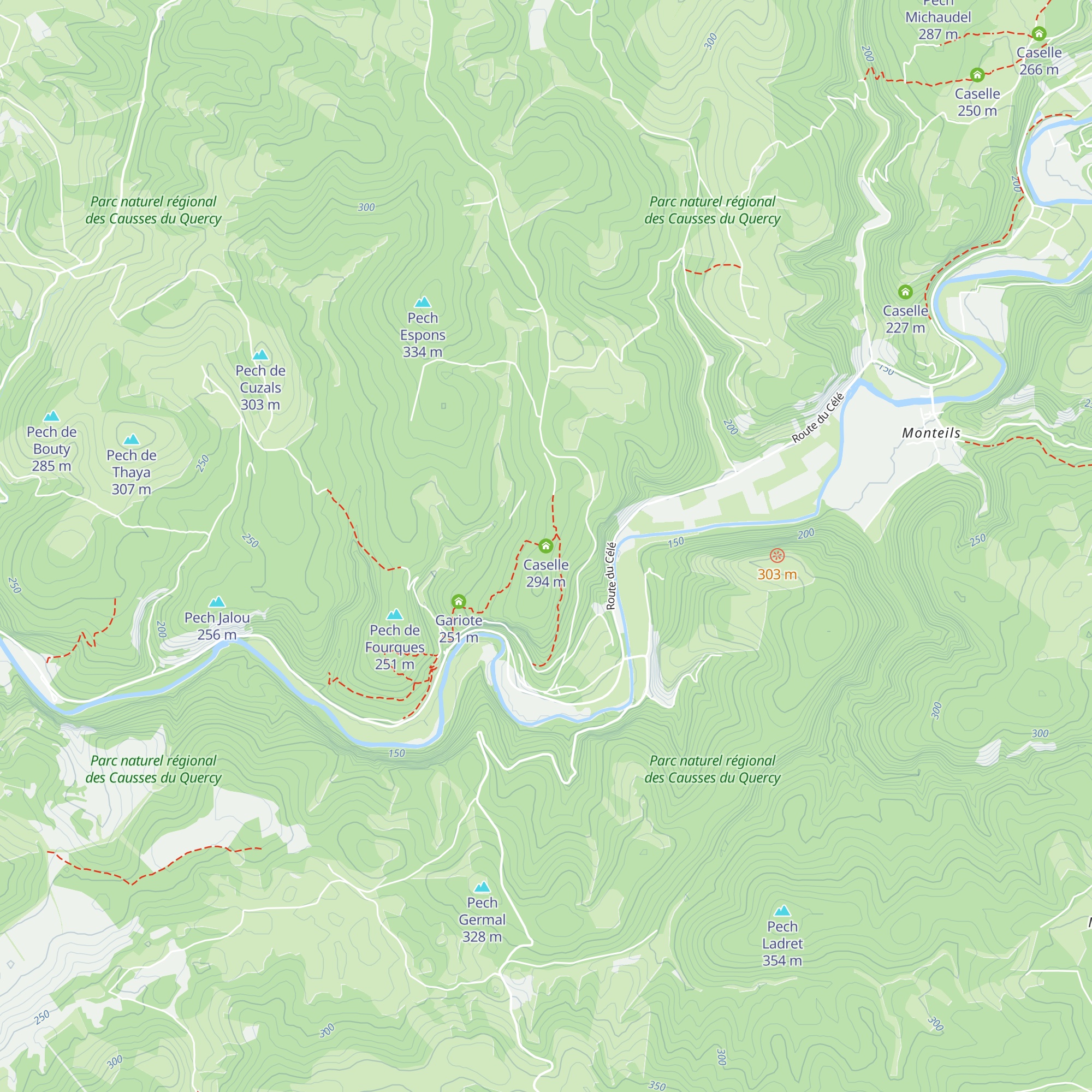 Caselle map