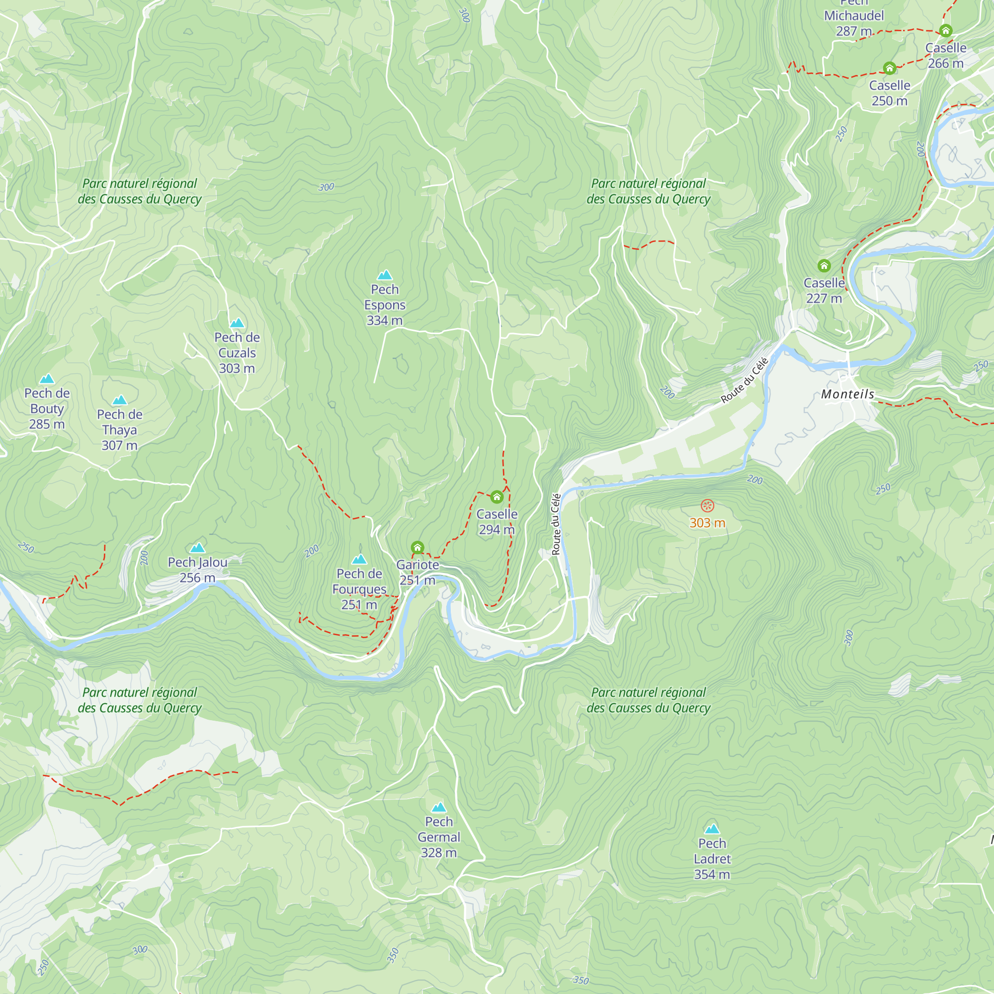 Caselle map