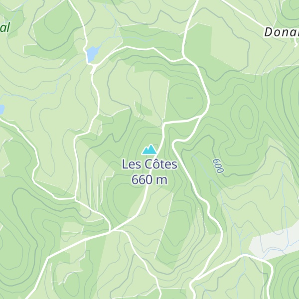 Map of Les Côtes