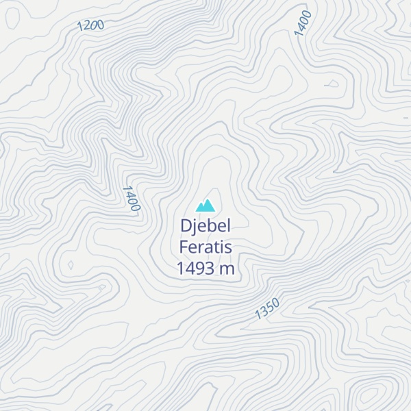 Map of Djebel Feratis