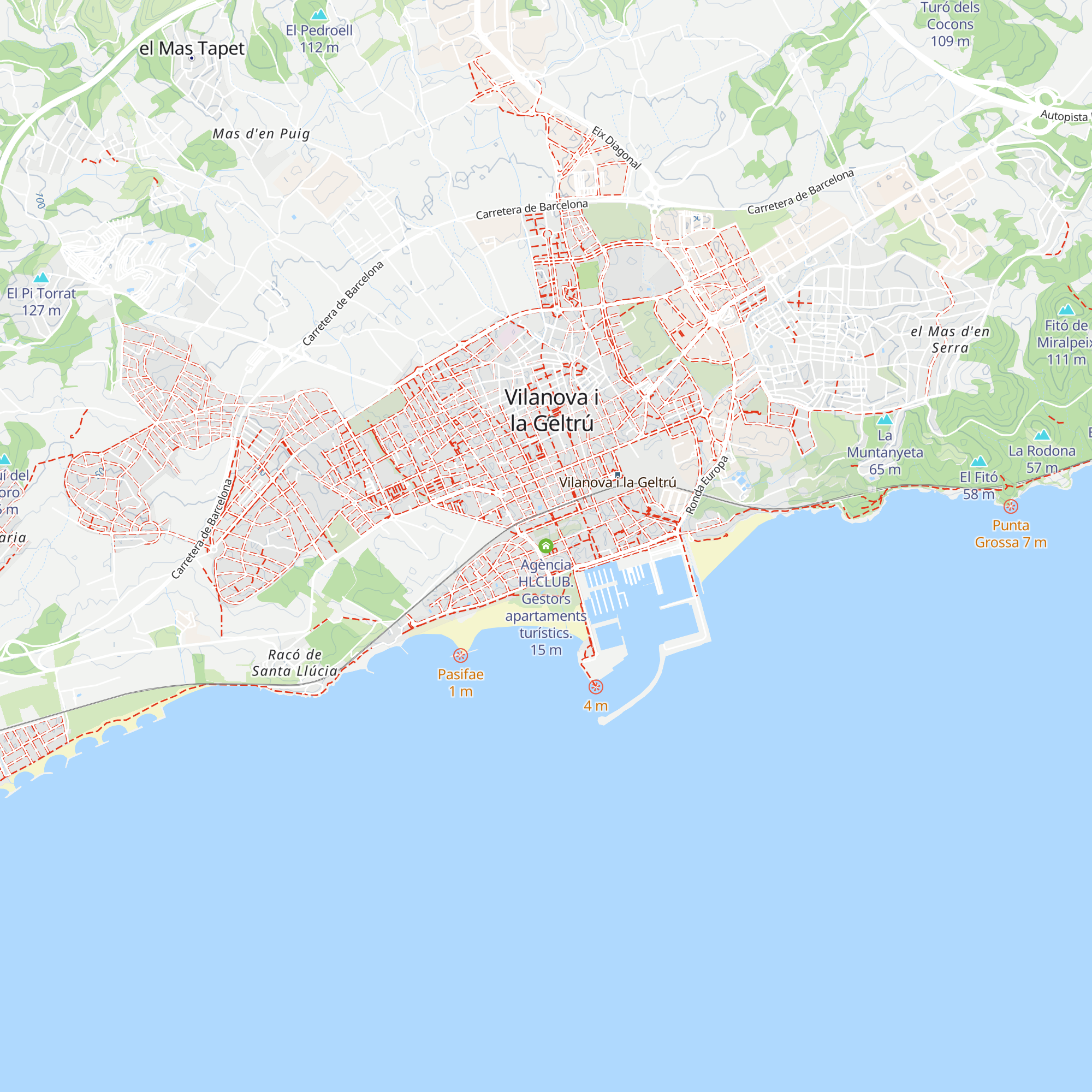 Agència HLCLUB. Gestors apartaments turístics. map