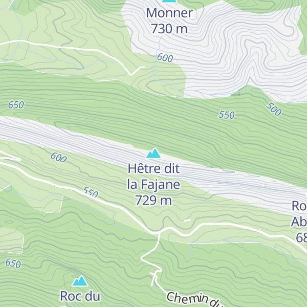 Map of Hêtre dit la Fajane