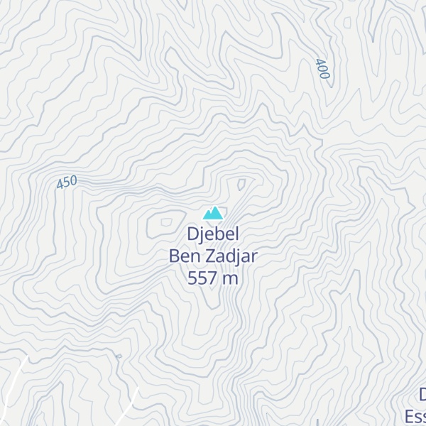 Map of Djebel Ben Zadjar