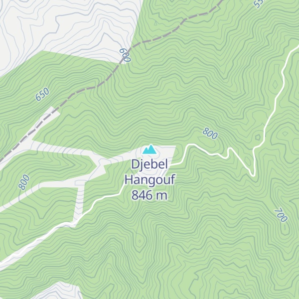 Map of Djebel Hangouf