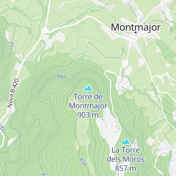 Map of Torre de Montmajor