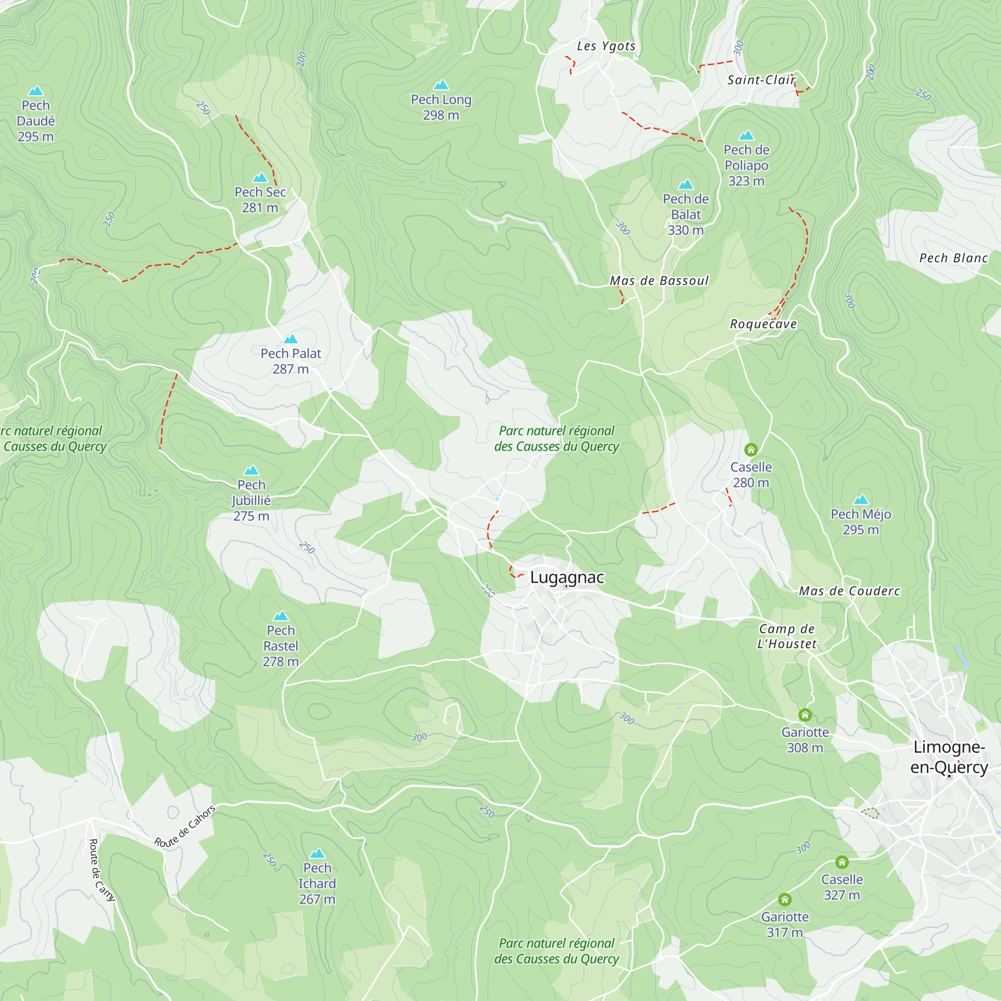 Caselle map