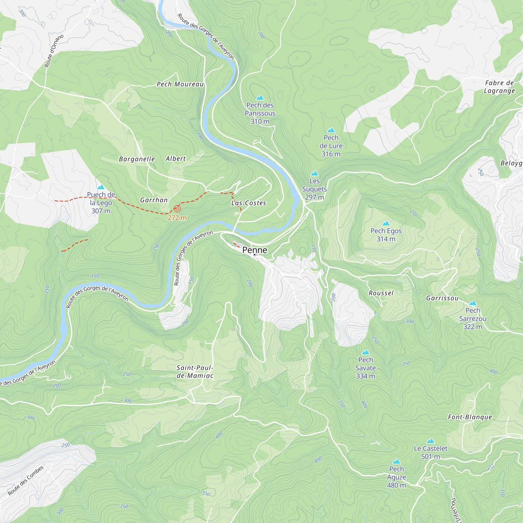 Bureau d'information touristique et agence postale map
