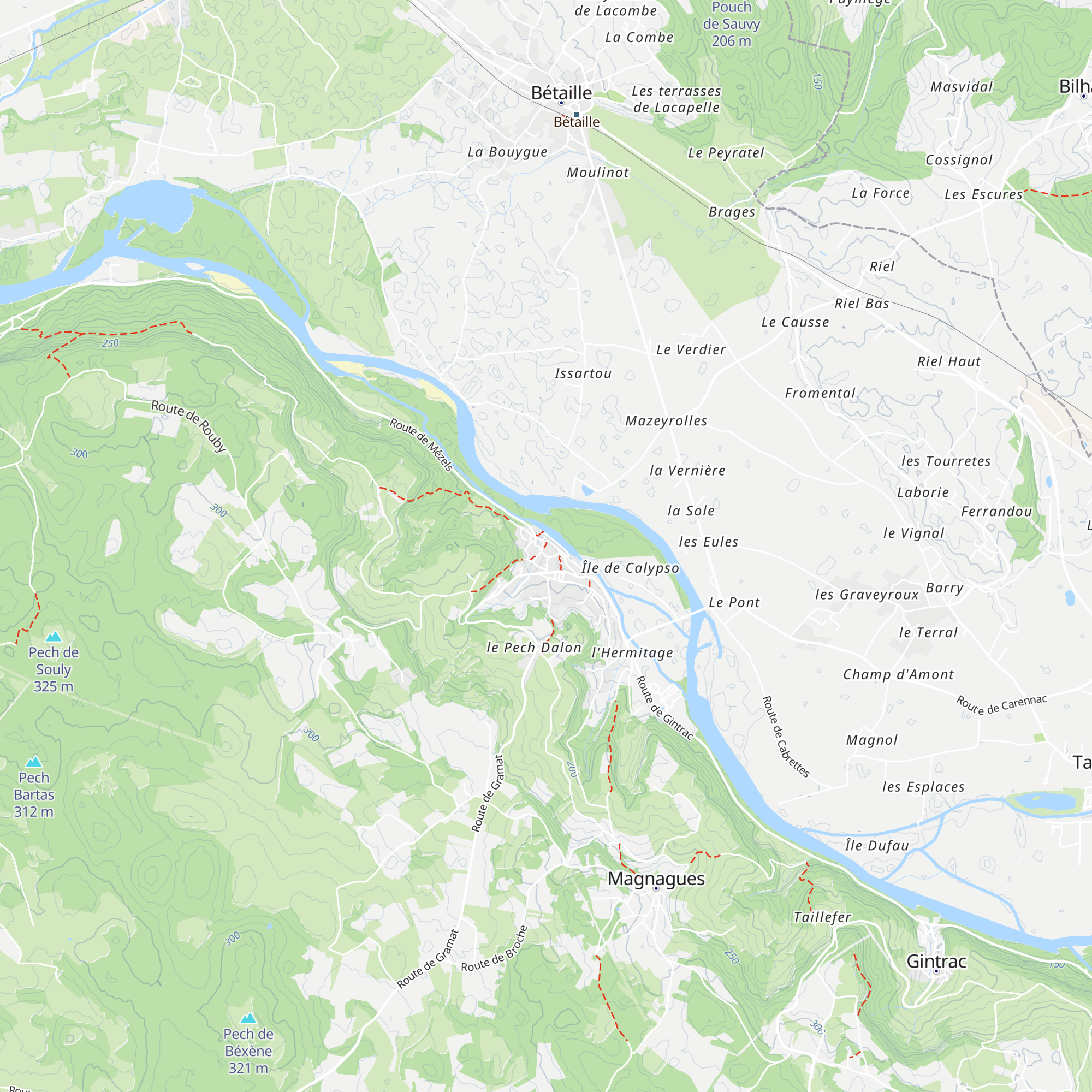 Office du Tourisme Vallée de la Dordogne map