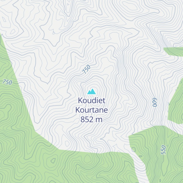 Map of Koudiet Kourtane