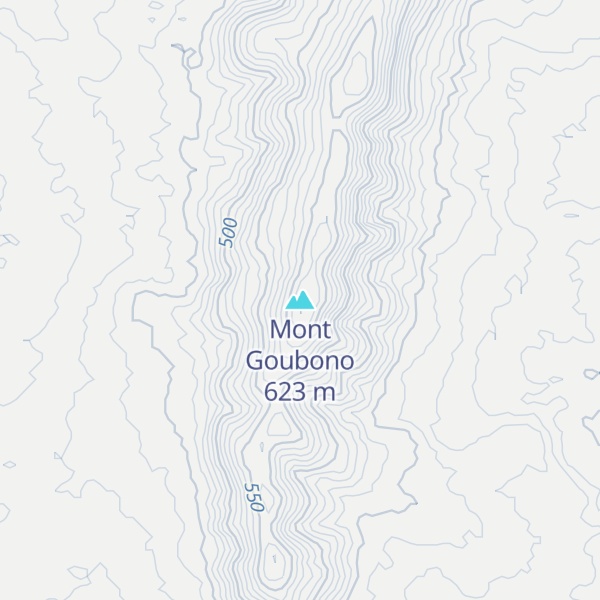 Map of Mont Goubono