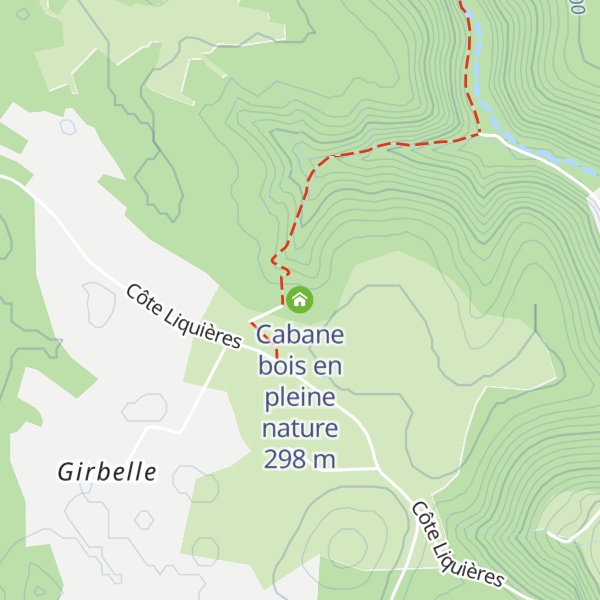 Map of Cabane bois en pleine nature