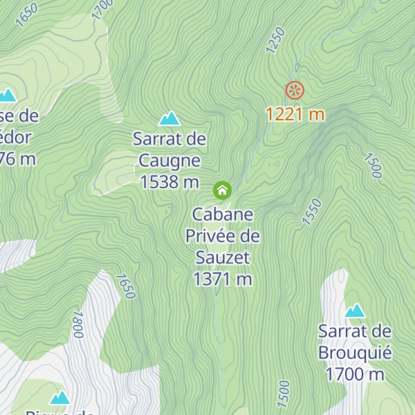 Map of Cabane de Sauzet