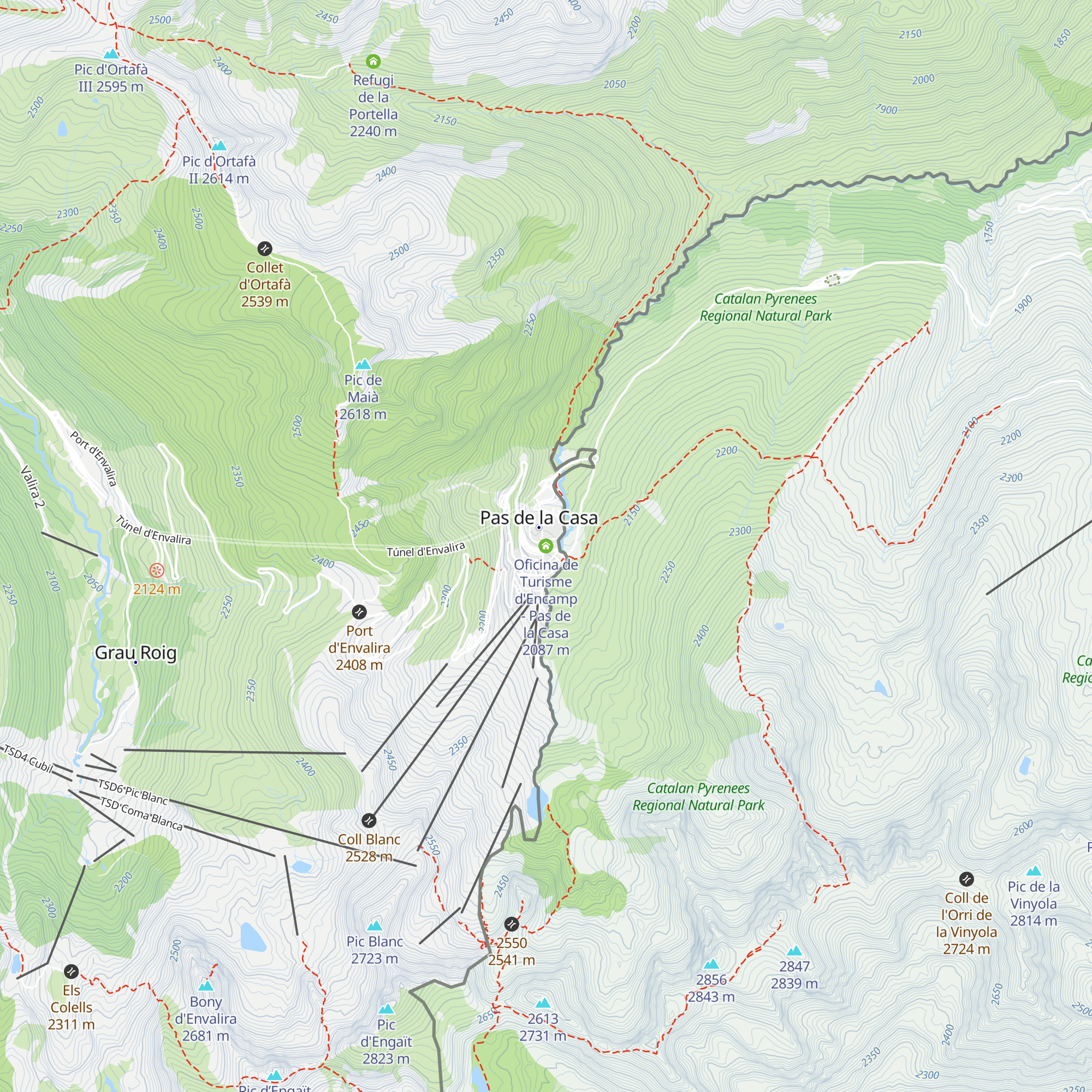 Oficina de Turisme d'Encamp - Pas de la Casa map
