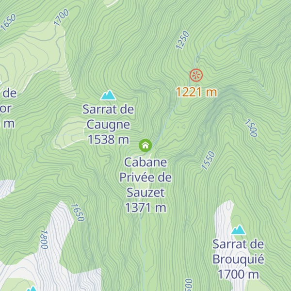 Map of Cabane Privée de Sauzet