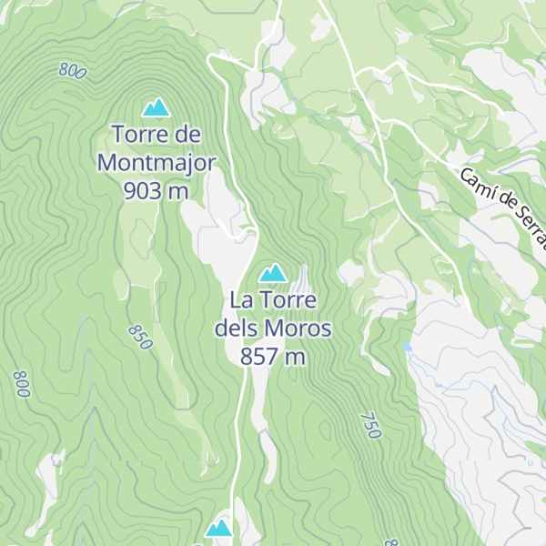 Map of La Torre dels Moros