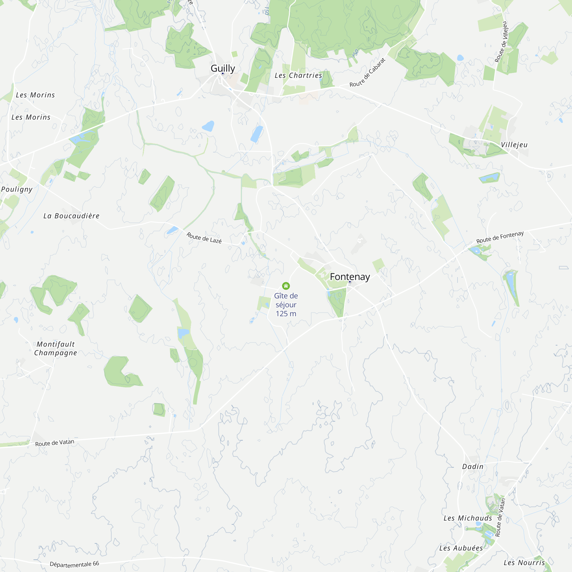 Gîte de séjour map