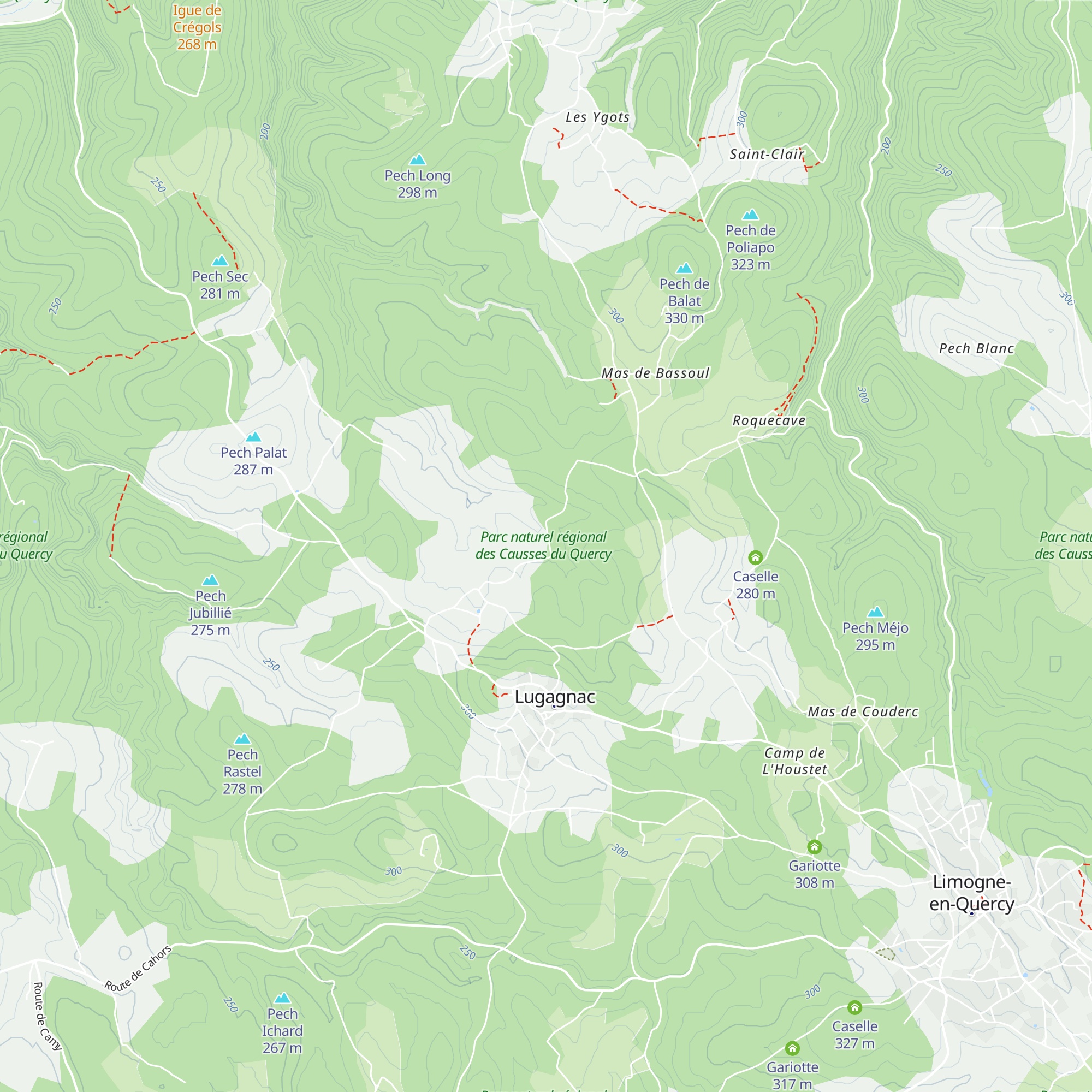 Caselle map