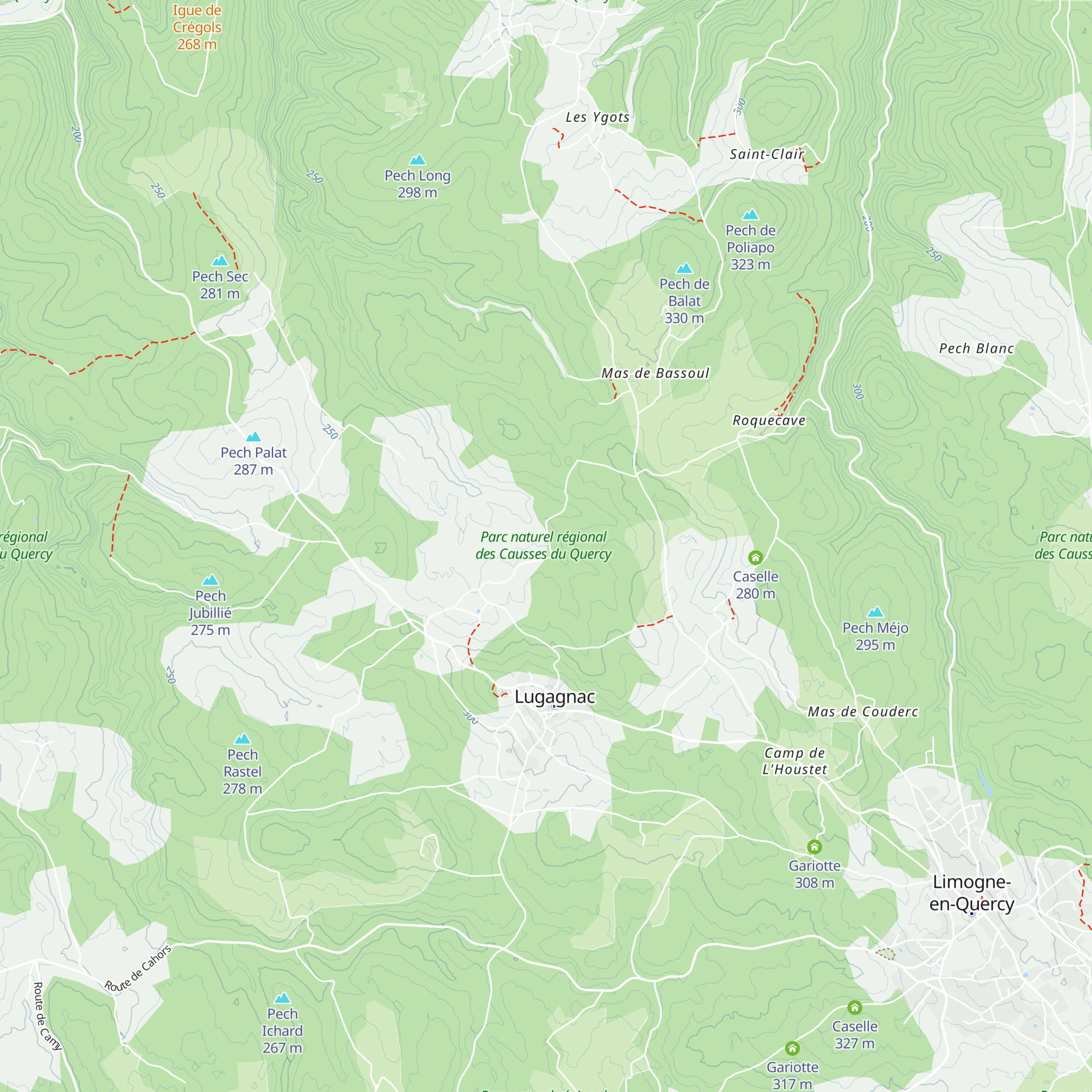 Caselle map