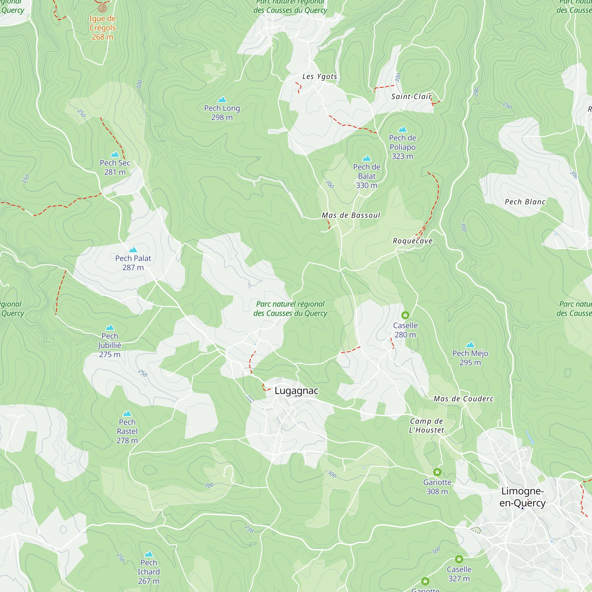 Caselle map