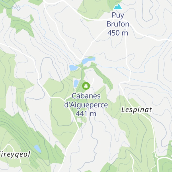 Map of Cabanes d'Aigueperce
