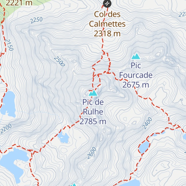 Map of Pic de Rulhe