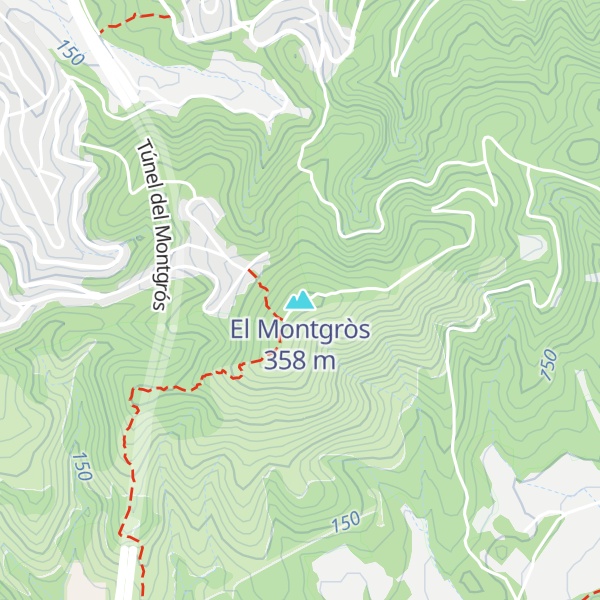 Map of El Montgròs