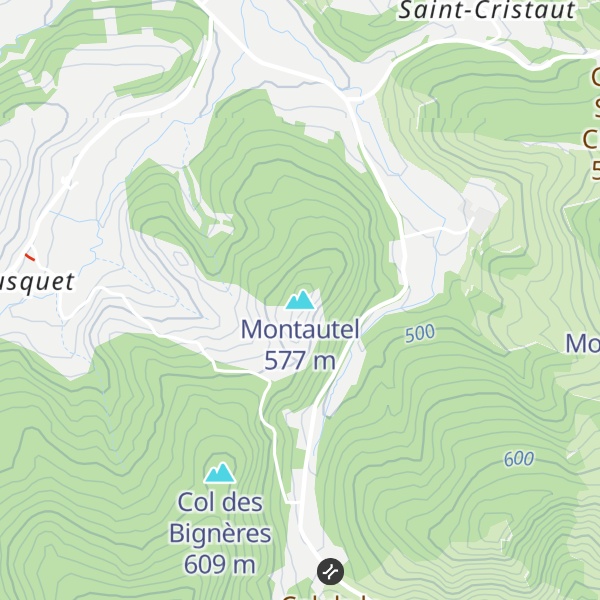 Map of Montautel