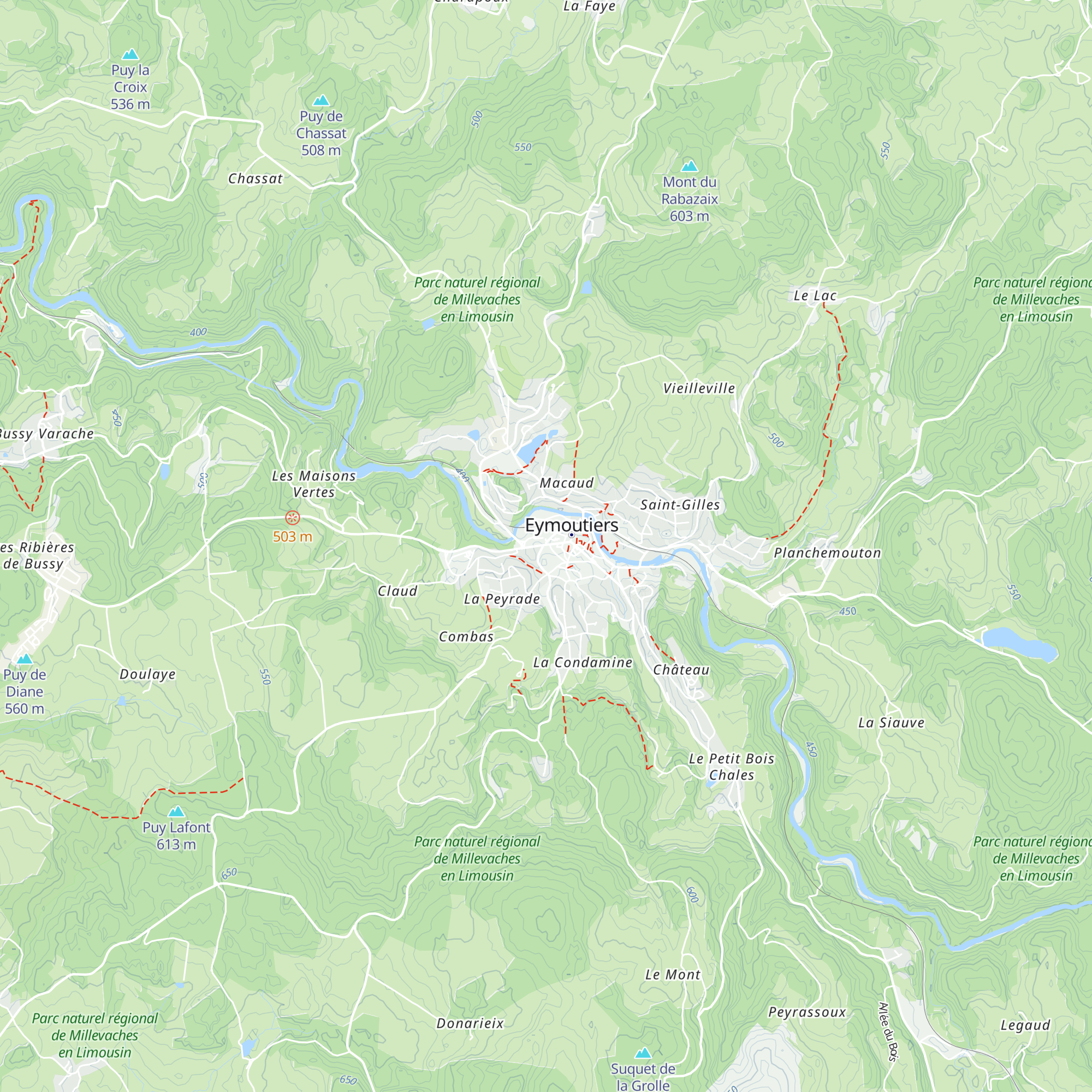 Office de Tourisme des Portes de Vassivière map