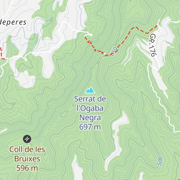 Map of Serrat de l'Ogaba Negra